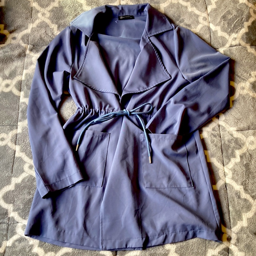 Gray blue fashion jacket